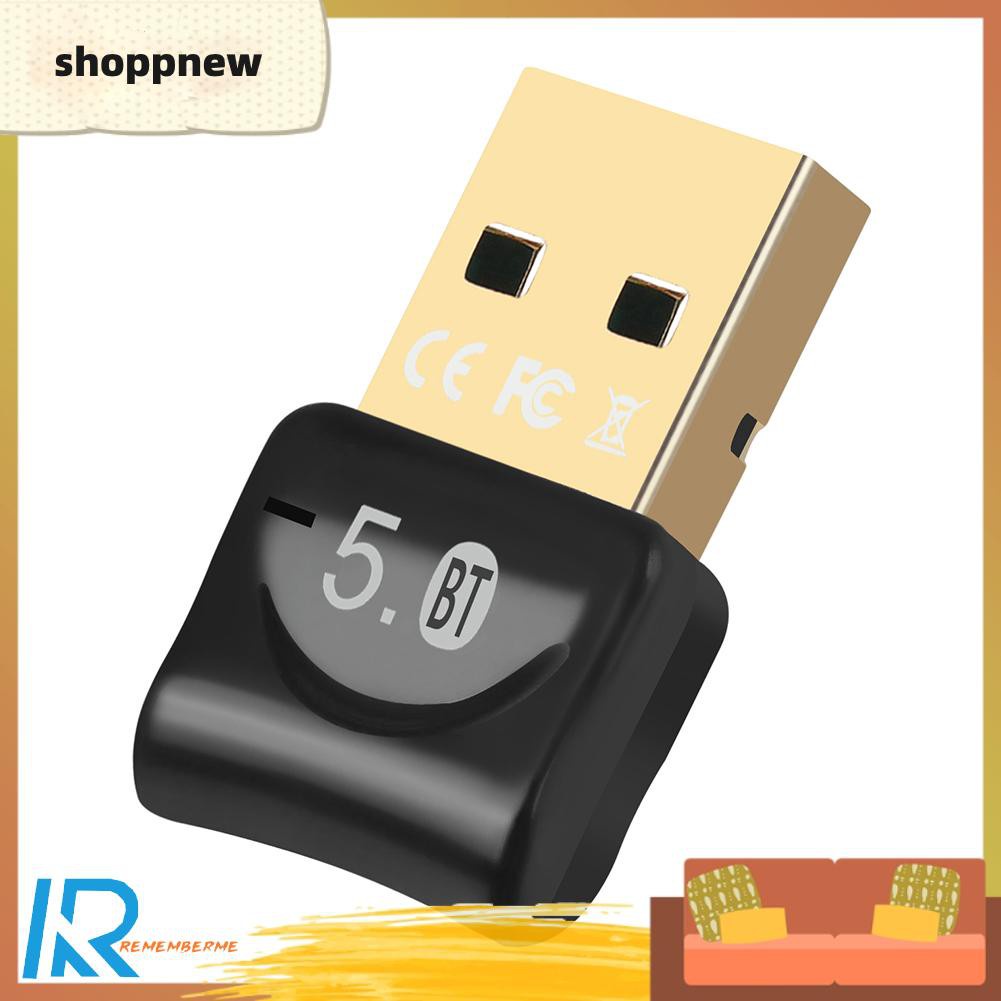 Shoppnew BT06A Portable Bluetooth 5.0 Adapter Wireless USB Audio Mini Music Dongle