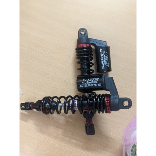 Phuộc YSS bình dầu tem khắc full đen gắn Airblade Nouvo 4 5 6 PCX NVX SH ý Impluse xe điện
