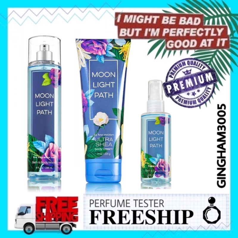 ✦GH✦ Xịt toàn thân Body Mist Bath &amp; Body Works - Moonlight Path 30ml/50ml/100ml/250ml