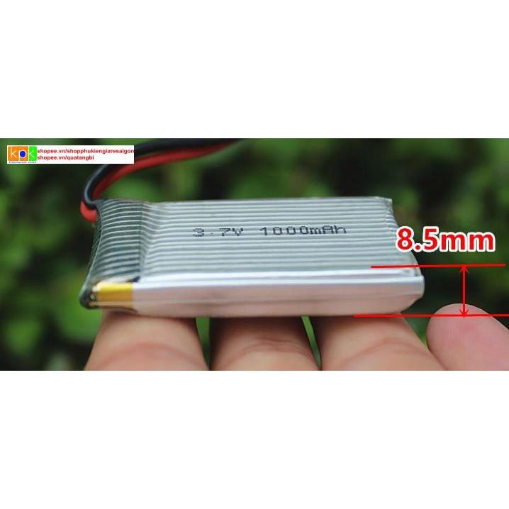 Pin 1s 1000mah giành cho máy bay đk từ xa, xe đồ chơi