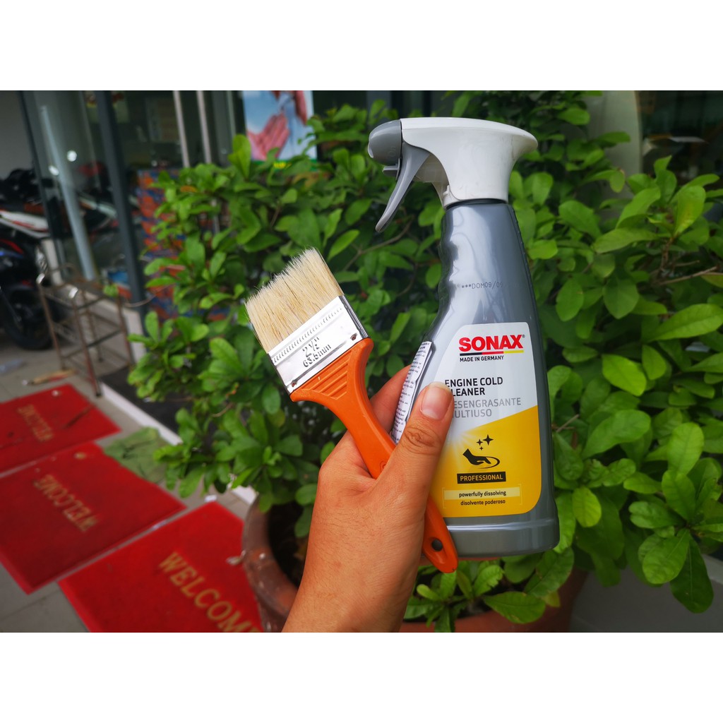 Vệ Sinh Khoang Máy ,Vệ Sinh Động Cơ Sonax 543200 500ML Tặng Cọ Đánh Máy