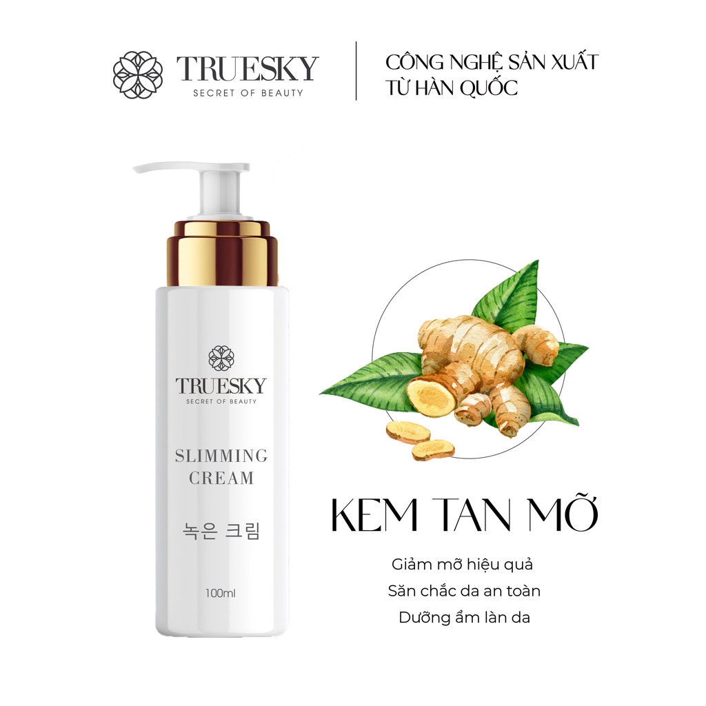 Kem Tan Mỡ Bụng Truesky CHÍNH HÃNG Kem Tan Mỡ Sau Sinh Chiết Xuất Quế Gừng An Toàn Hiệu Quả- MOONSHOP