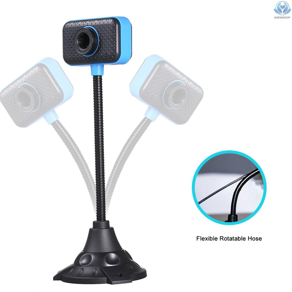 FLEXIBLE Webcam Usb 2.0 Độ Phân Giải Cao 480p Có Micro Cho Máy Tính