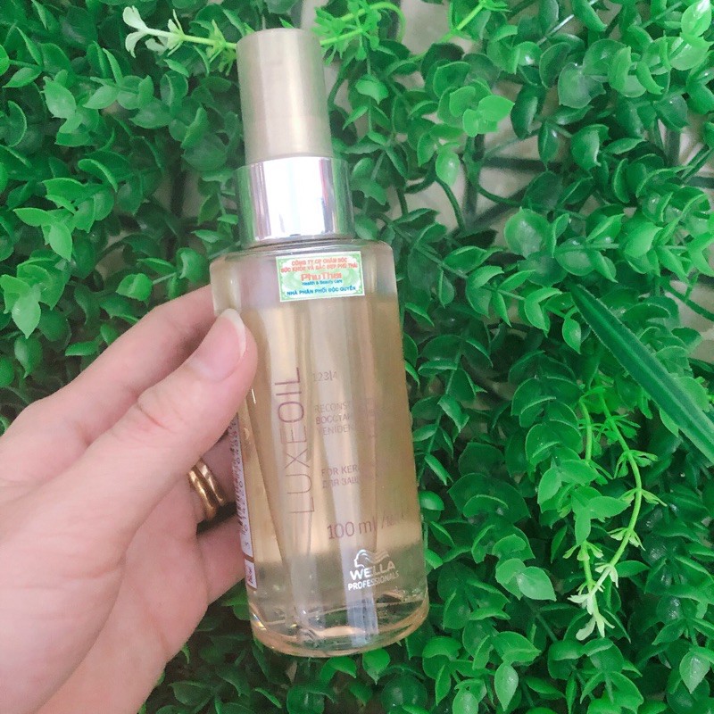 TINH DẦU ARGAN KERATIN SP WELLA LUXE OIL CAO CẤP DƯỠNG TÓC KHÔ HƯ TỔN NẶNG 100ML