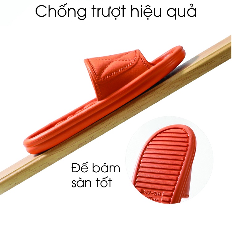 Dép đi trong nhà chống trượt chất liệu nhựa nguyên sinh nguyên khối không dán keo mã PKG0111