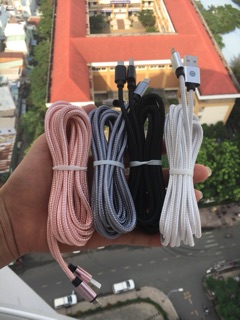 CÁP SẠC DÙ IPHONE 3M HÀNG CHÍNH HÃNG