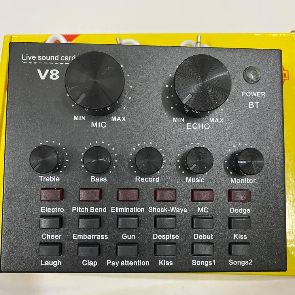 BỘ ÂM THANH THU ÂM LIVESTREAM SOUND CARD V8