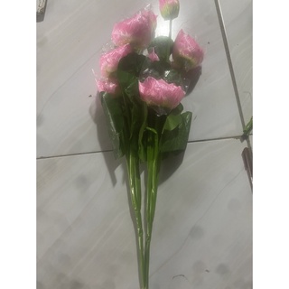 combo hoa sen lụa - hoa sen trang trí