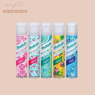 Dầu Gội Khô Batiste Dry Shampoo 200ml Hết Ngứa, Hết Bết Dính Tóc Bồng Bềnh Tức Thì
