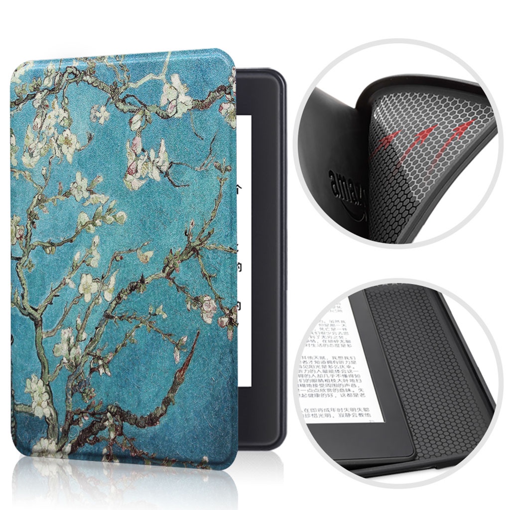 Ốp Điện Thoại Da PU Họa Tiết Hoạt Hình Cho Kindle Paperwhite 2 3 4 Basic 10th Generation 6inch 2018 2019 11th 6.8"