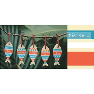MÓC KHOÁ CÁ GỖ HANDMADE