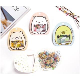 Sticker dán trang trí DIY Hoạt hình Nhật Bản đáng yêu Túi 50 miếng,