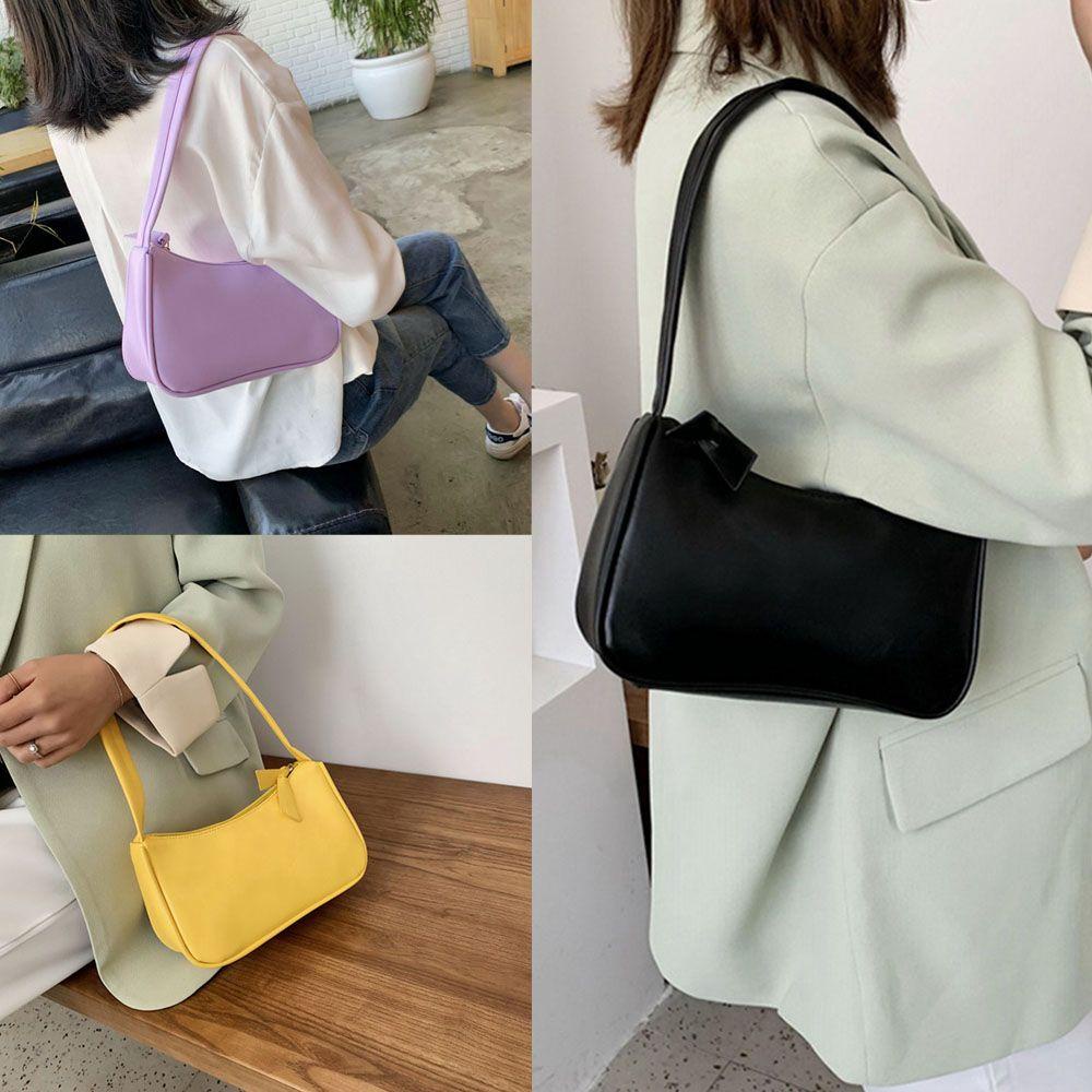 Túi Đeo Chéo Mini Bằng Da Có Khóa Kéo Phong Cách Cổ Điển Thời Trang Cho Nữ