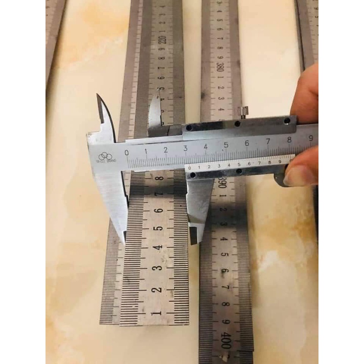 Thước Lá inox Khắc Chìm Gắn Bàn Cơ Khí, Làm Mộc 3.8M 4M 4.3M