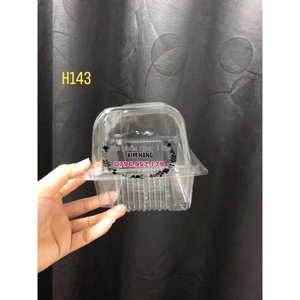 100 hộp H143 đựng bánh mì phô mai tan chảy , đựng bánh mì chà bông , đựng bánh bông lan cuộn , .....