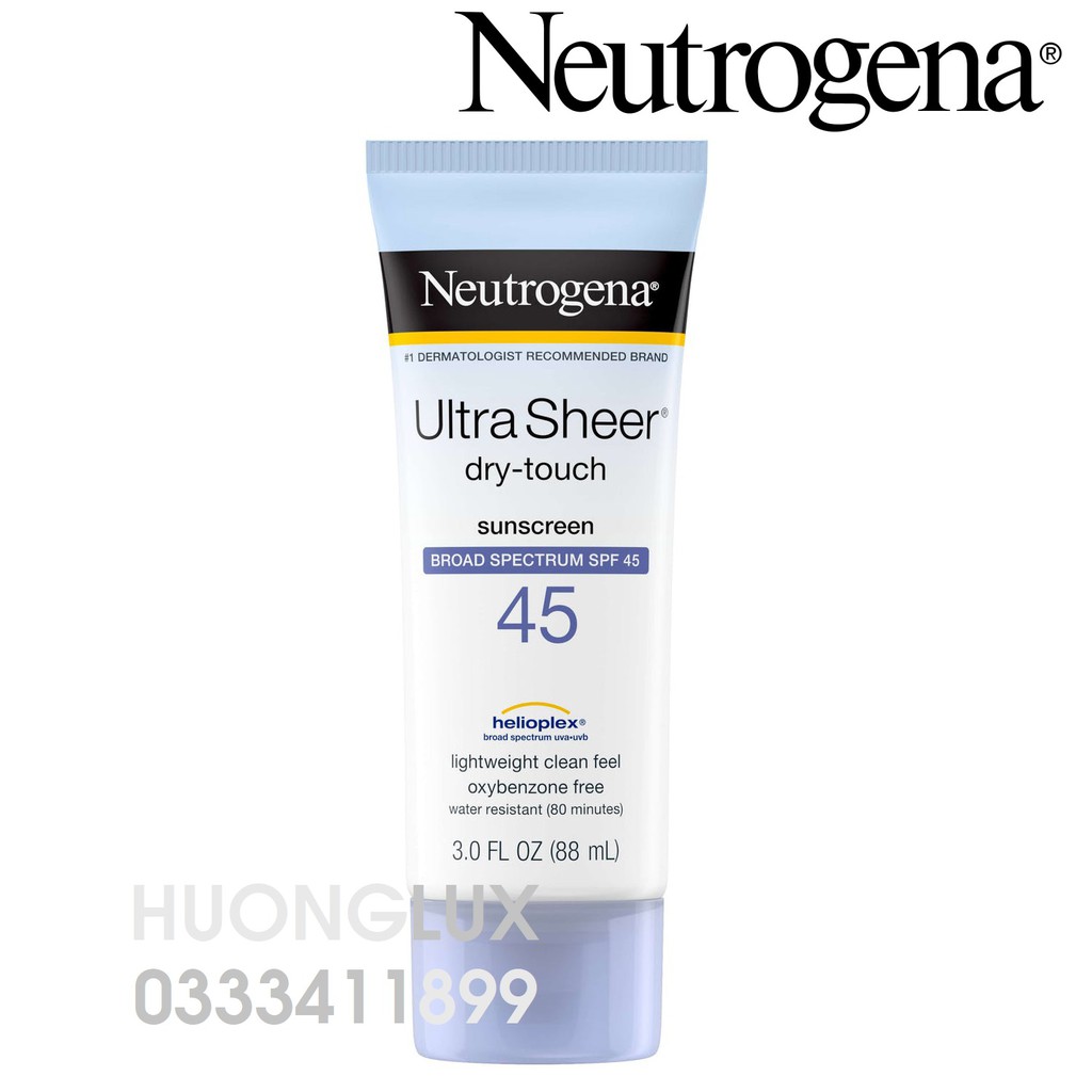 [DATE 2023] Kem Chống Nắng Neutrogena SPF 45 Ultra Sheer Dry Touch