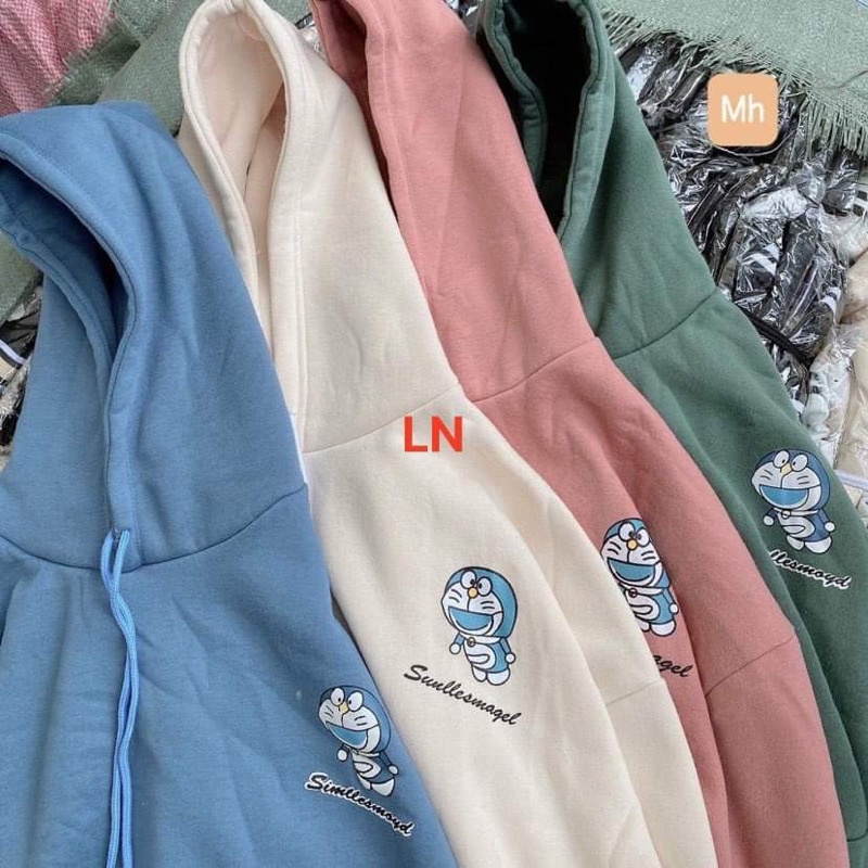 Áo hoodie mèo xanh LN11