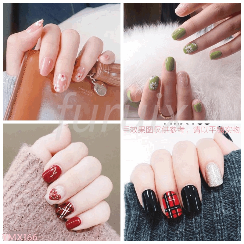Bộ hình dán dạng sọc dùng để trang trí móng nghệ thuật ymx159 ~ ymxymx174