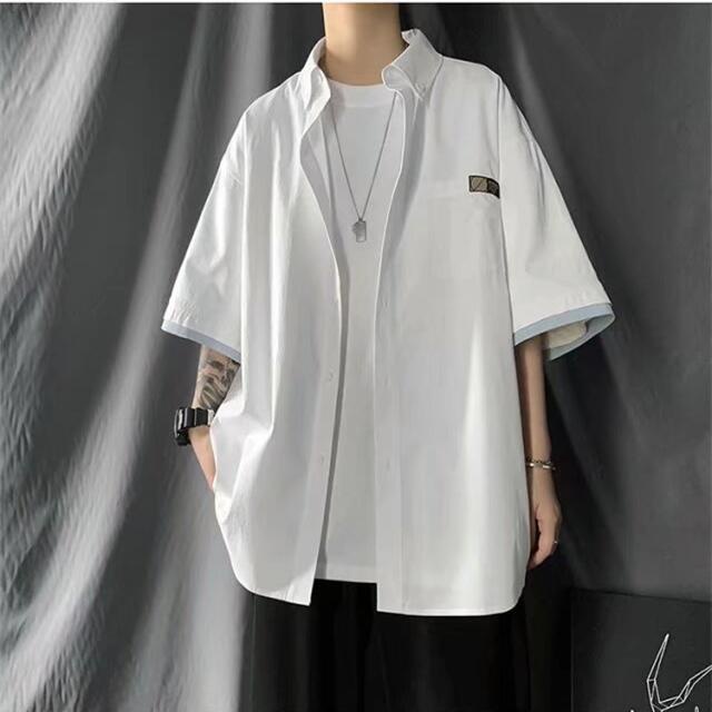 Áo Sơ Mi Tay Ngắn Dáng Rộng Thoáng Khí Phong Cách Hip Hop Thời Trang Mùa Hè Cho Nam