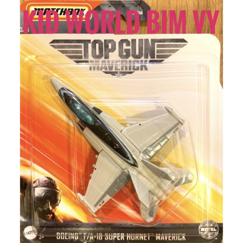 freeship Máy bay mô hình Matchbox Series Boeing F/A-18 Super Hornet Maverick GPP09.