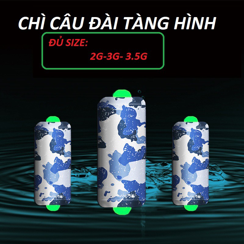 Chì Câu Đài Tàng Hình Đủ Size...- Hoài My Fishing