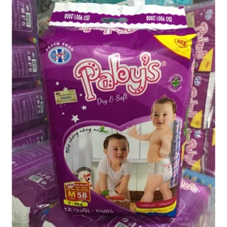 Combo (2 gói M/116 miếng) bỉm quần Thạch Thảo Paby’s+KM