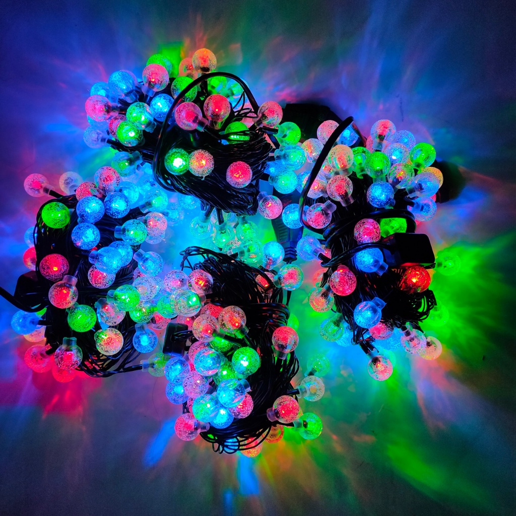 Đèn Dây Led Trang Trí CHERRY Bọt Nước SHOPVINSEN, Trang Trí Cây Quất, Đào, Mai Ngày Tết - Đèn Bi Tròn