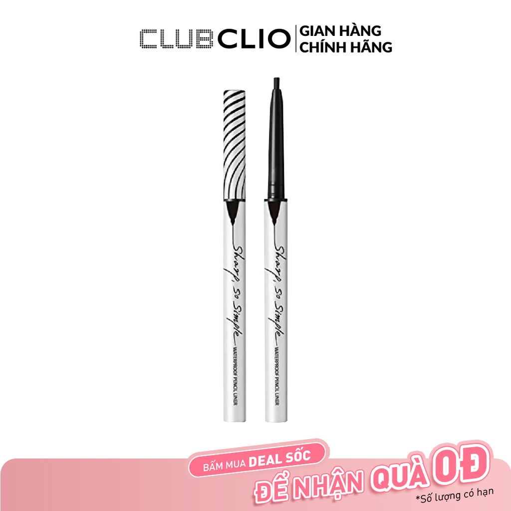 Viền Mắt Clio Sharp, So Simple Waterproof Pencil Liner 0.14g