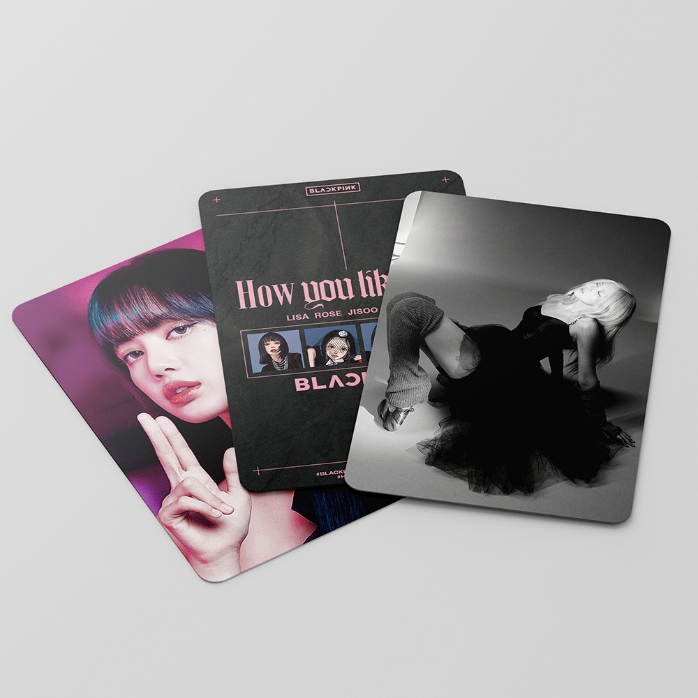 Bộ sưu tập Lomo Card Blackpink Album How You Like That Rosé Lisa Jennie Jisoo bo góc 54 ảnh