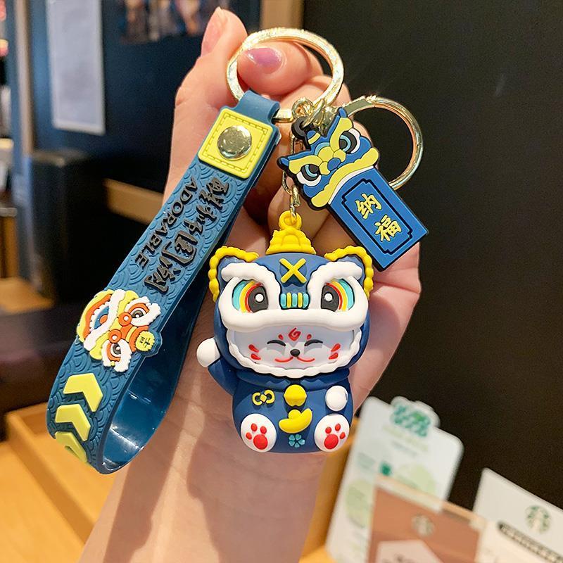 Móc khóa hình kỳ lân mèo chiêu tài ngộ nghĩnh MC01