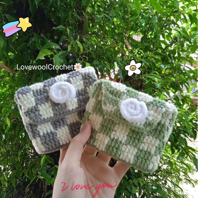 🎊Túi ví len caro , túi đựng card, máy ảnh…