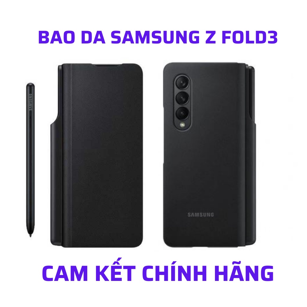 Bao da Samsung Galaxy Z Fold3 5G Nắp Gập kèm S Pen Samsung, Hàng Chính Hãng
