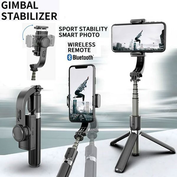 ❤️ HOTSALE ❤️ Tay Cầm Chống Rung Điện Tử Gimbal L08 Có Bluetooth - Gimbal Điện Thoại Chống Rung - Có Chân Đỡ Tự Đứng