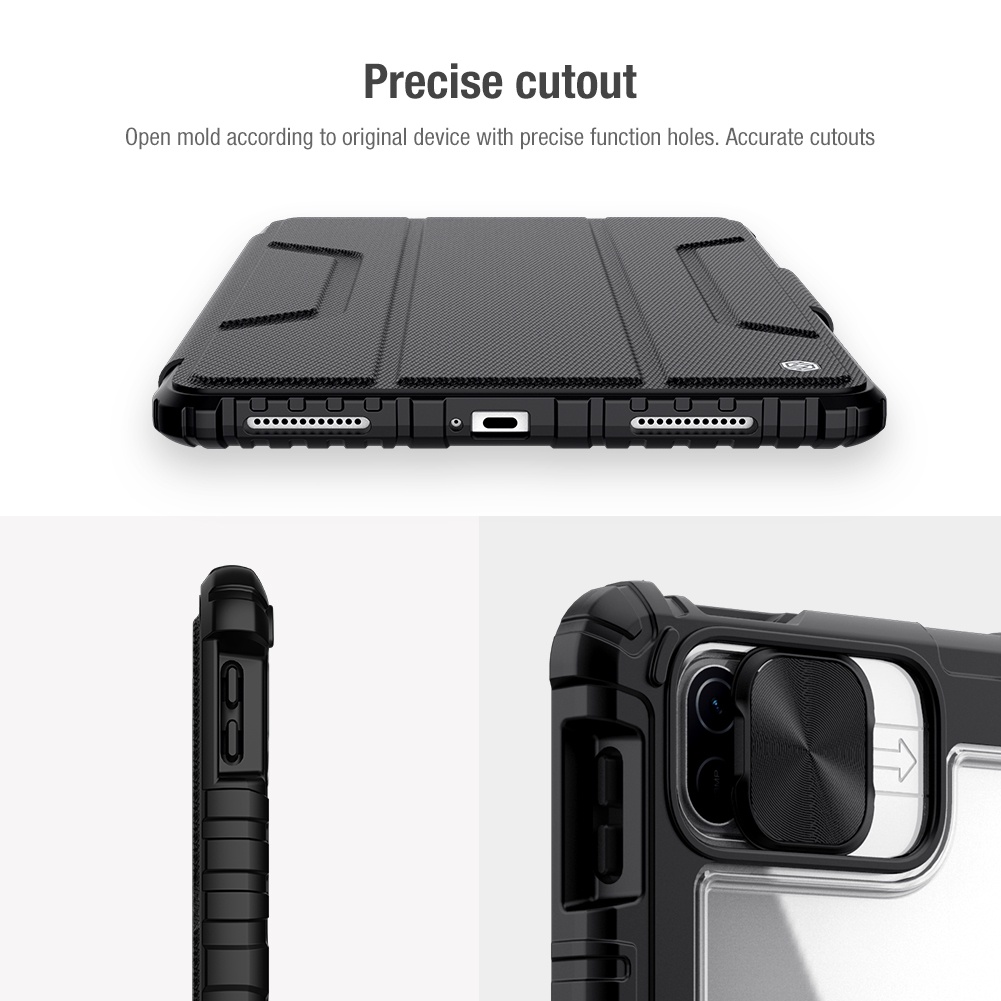 Ốp máy tính bảng bằng da Nillkin chống sốc bảo vệ 360° thích hợp cho Xiaomi Pad 5 / 5 Pro