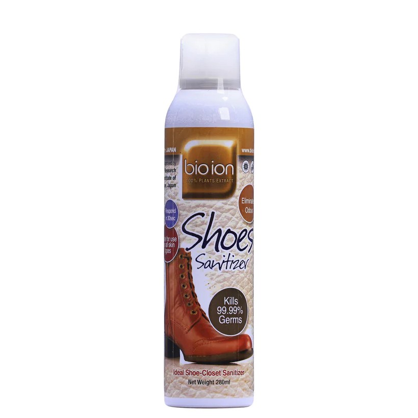 Chai Xịt Khử Mùi & Vi Khuẩn Cho Giày BIOION Shoe Pray 280ml