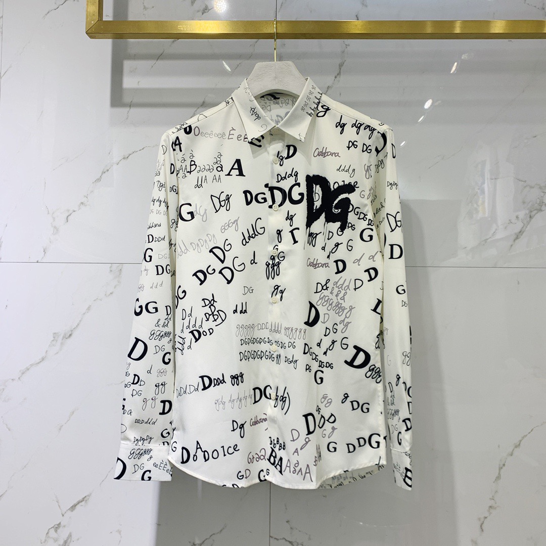 D0LCE&GABBA 2020 new men's long-sleeved shirt graffiti printed shirt | BigBuy360 - bigbuy360.vn