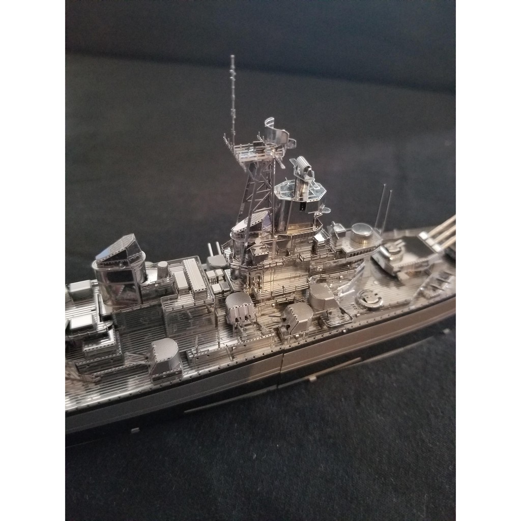 Chưa Ráp Mô Hình Thép 3D Tàu Chiến Piececool Thiết Giáp Hạm Hải Quân Mỹ USS Missouri BB-63 Battleship
