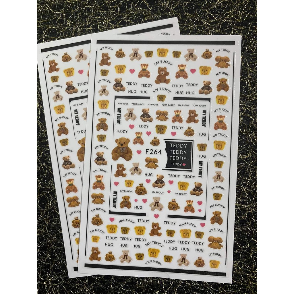 Miếng dán móng tay 3D nail sticker - Ann933233