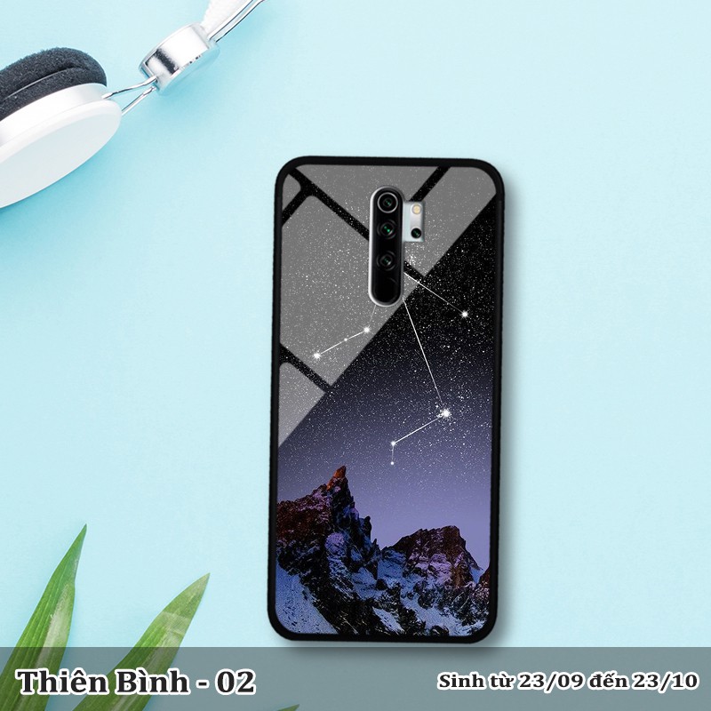 Ốp lưng kính 3D Xiaomi Redmi Note 8 Pro -cung hoàng đạo