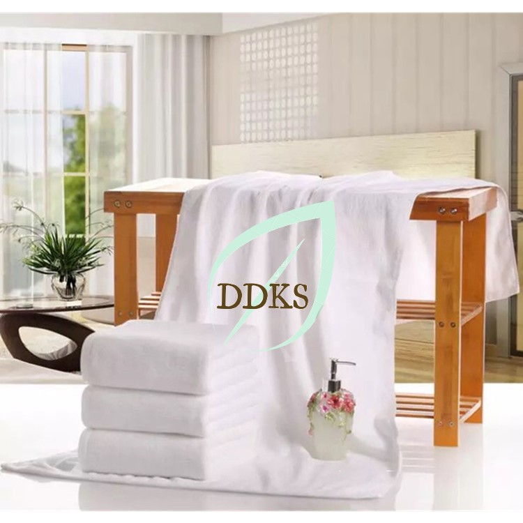 Khăn Khách Sạn - Bộ 10 Khăn Tắm Màu Trắng Chất Liệu Cotton Cao Cấp Hàng Loại A [ size khăn: 60cm x 120cm/ 250g ]