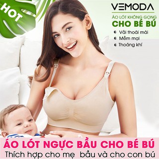 Áo lót bầu cho cho con bú, Áo ngực bà bầu Vemoda siêu mềm, thoáng khí