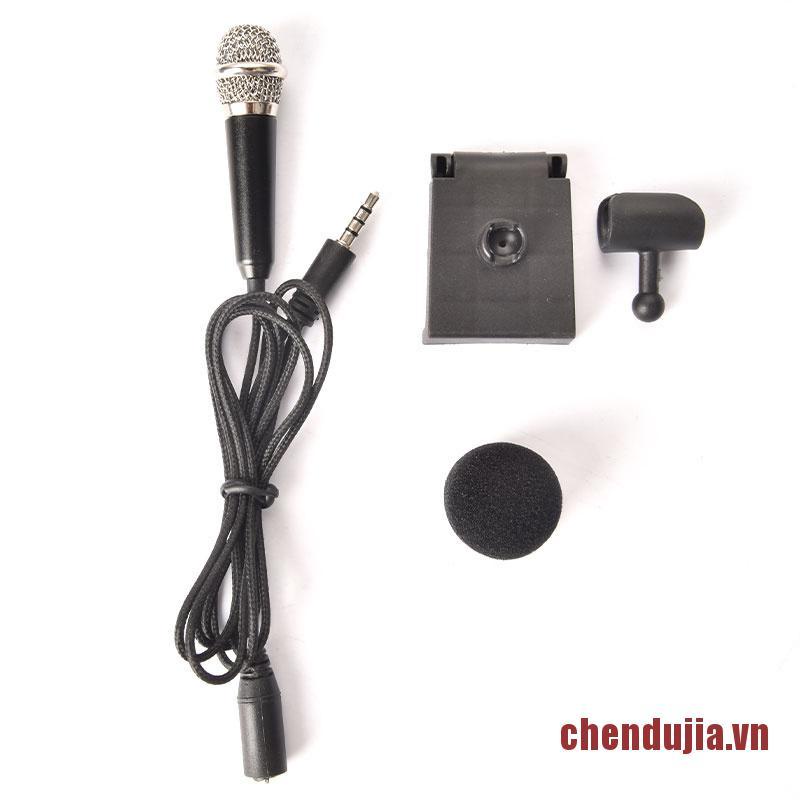 DUJIA Portable Stereo Studio Mic KTV Karaoke Mini Microphone For Cell Phone PC M