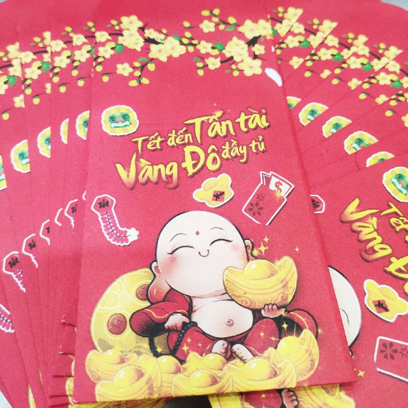 Set 5 phong bao lì xì phát tài
