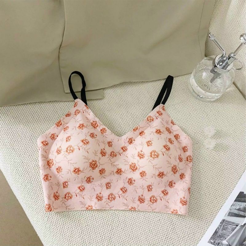 Áo Bra in họa tiết hoa BRA04 áo tập nữ chất thun cotton co dãn tốt thoáng mát thấm hút mồ hôi CHIPNOIY SHOP