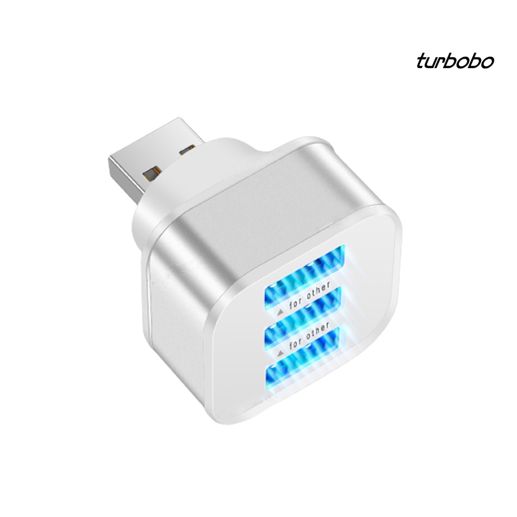 Thiết bị chia cổng sạc USB 3 trong 1 cho đIện thoại PC Laptop