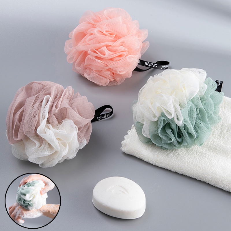 Mesh Flower-Shaped Bath Cotton for Body Hygiene