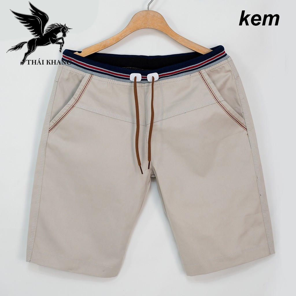 quần kaki nam lưng thun co dãn vải cotton dày mát loại quần kaki nam hàn quốc form dài qua đùi gối QSKLT50 | BigBuy360 - bigbuy360.vn