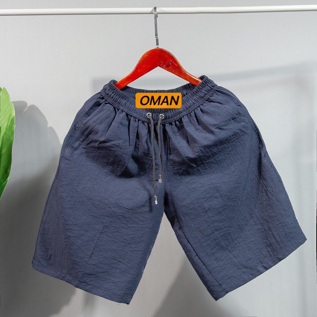 Quần Short nam vải đũi cao cấp, quần lửng mặc hè, thể thao thời trang - OMAN | BigBuy360 - bigbuy360.vn