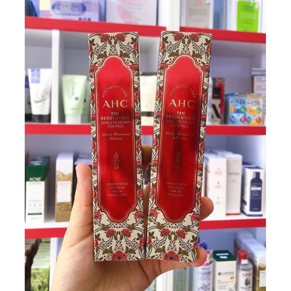 Kem Dưỡng Mắt AHC x L'ESCAPE Ten Revolution Real Eye Cream For Face Paris Fantaisie Edition 30ml