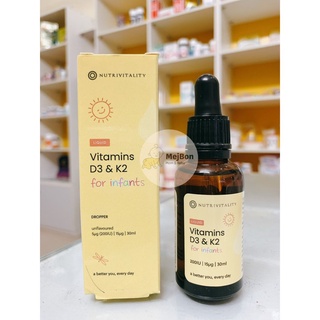 Vitamin D3K2 MK7 Nutrivitality 30ml Anh